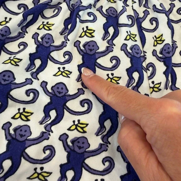 Roller rabbit monkey pajamas xxs used - Picture 2 of 5